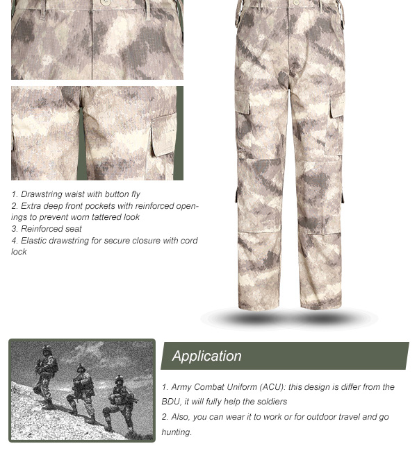 ACU tactique de la coutume 511 d'armée de camouflage d'uniforme militaire de Multicam de camouflage