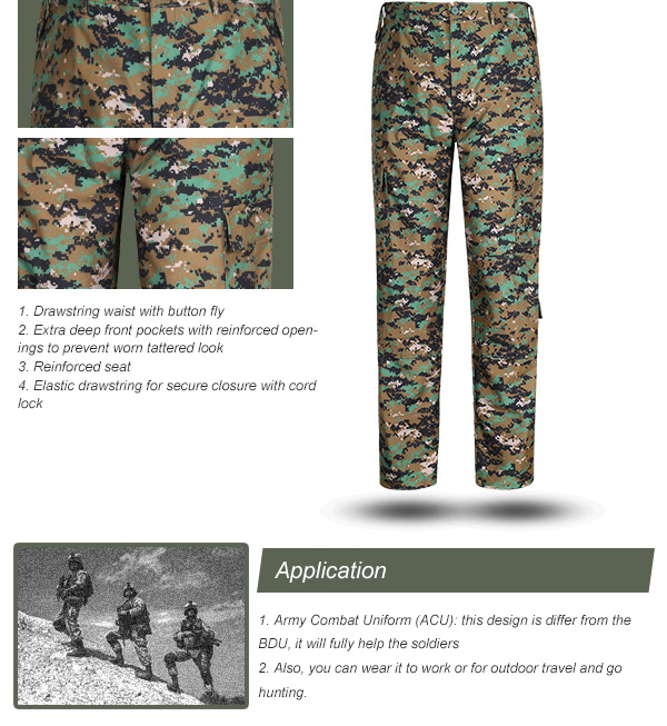Uniforme militaire uniforme de la Malaisie Irak de Chinois de robe de Singapour de Greque de fanfare de combat de région boisée de Digital