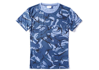 Chine T-shirts militaires de style de bleu marine pour l&#039;été, absorption fraîche unisexe d&#039;humidité de T-shirts d&#039;armée société