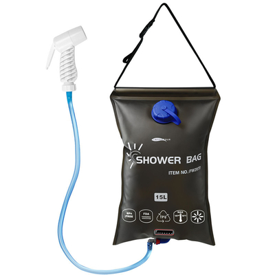 EVA Portable Solar Shower Bag 15L Lightweight For Hiking Fishing Camping
