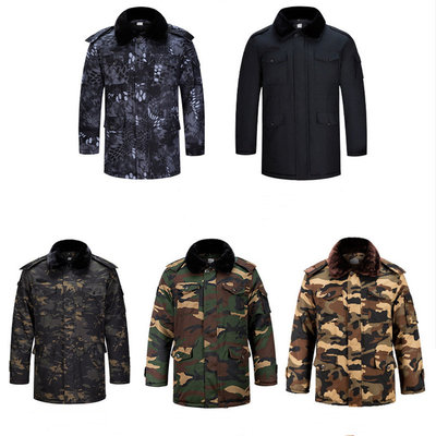 165-190 veste imperméable froide de revêtement démontable de veste d'hiver de camouflage de preuve