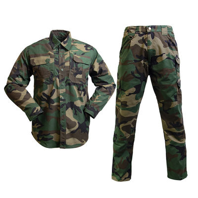 Uniforme militaire fait sur commande uniforme de camouflage de région boisée de combat tactique de camouflage