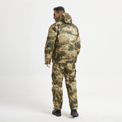 Camouflage Vêtement d'hiver militaire en coton à garniture à col pour les occasions d'hiver